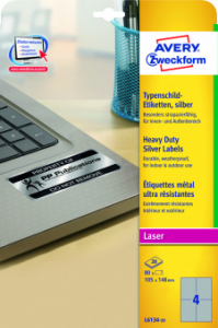 L6134-20 ������������� �������� �����������, ���������, 105 x148 ��, L, 80 ��., 20 �, Avery Zweckform