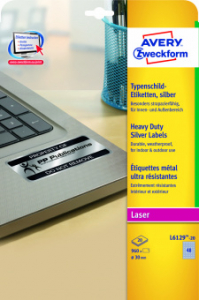 L6129-20 ������������� �������� �����������, ���������, D-30 ��, L, 960 ��., 20�, Avery Zweckform