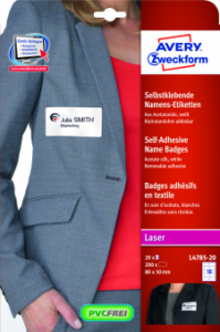 L4785-20 ����� ������. ������� AZL4785-20, �����, 80�50��, 20 ������, Avery Zweckform