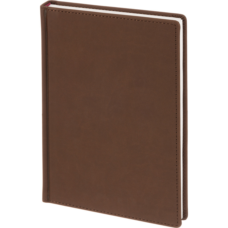 994575 Ежедневник недатированный Attache Velvet искусственная кожа Soft Touch A5+ 136 листов коричневый