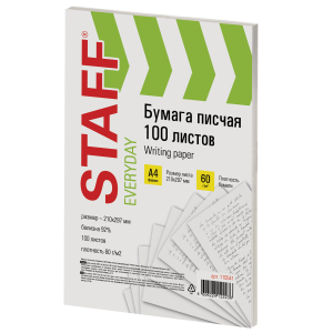 110541 ������ ������ �4, STAFF �EVERYDAY�, 60 �/�2, 100 ������, ������, ������� 92% (ISO)