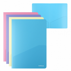 53602 �����-������ ����������� � 2 ��������� ErichKrause Diagonal Pastel, A4, ��������������, ������� (� ������ �� 12 ��.)