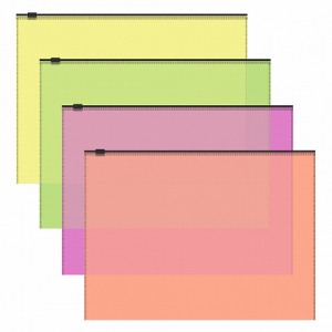 47070 Zip-����� ����������� ErichKrause Fizzy Neon, A4, ��������������, ������� (� ������ �� 12 ��.)