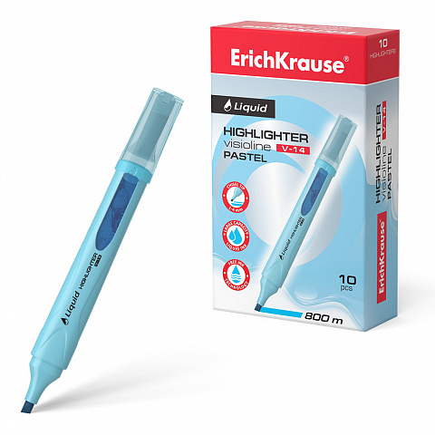 56026     ErichKrause Liquid Visioline V-14 Pastel,    (   10 .)
