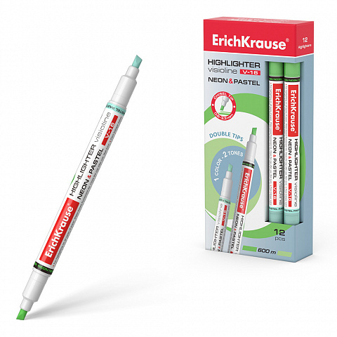 56016  ErichKrause Visioline V-16 Neon+Pastel,    (   12 .)