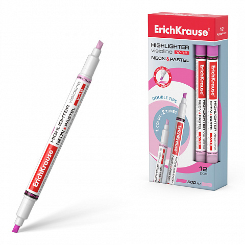 56017  ErichKrause Visioline V-16 Neon+Pastel,    (   12 .) 