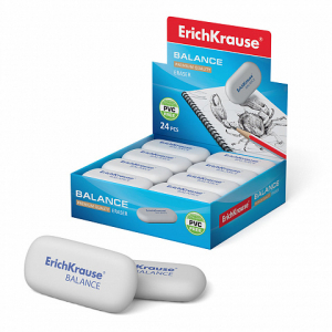34638 Ластик ErichKrause Balance (в коробке по 24 шт.)