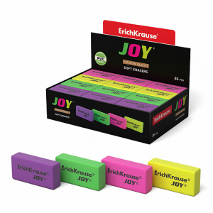 34649 Ластик ErichKrause JOY® (в коробке по 36 шт.)