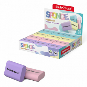 48778 Ластик ErichKrause Sponge (в коробке по 24 шт.)
