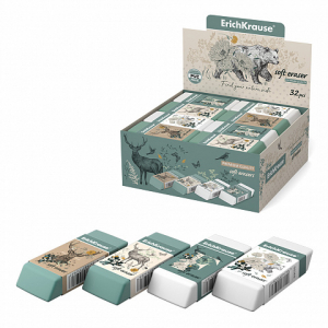 55269 Ластик ErichKrause Natural Life (в коробке по 32 шт.)