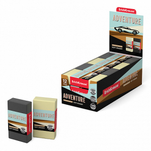 48175 Ластик ErichKrause Adventure (в коробке по 12 шт.)
