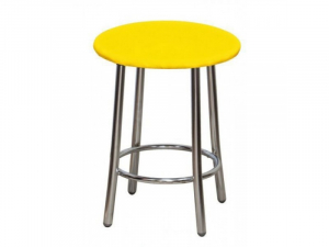 Стул SitUp TEDDY Chrome, каркас хром, синяя экокожа
