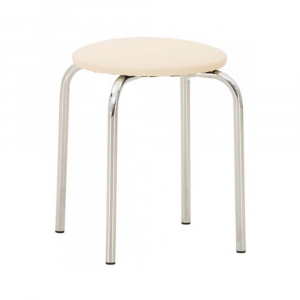 Стул SitUp CHICO Chrome, каркас хром, бежевая экокожа