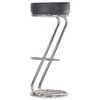 Стул барный SitUp ZETA Hoker Chrome, каркас хром, фиолетовая экокожа