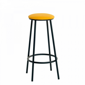 Стул SitUp Light Hoker Black, черный каркас, желтая экокожа