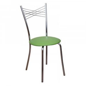 Стул SitUp VIOLA Lux Chrome, каркас хром, зеленая экокожа