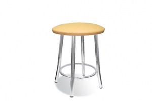 Стул SitUp TEDDY Chrome, каркас хром, бежевая экокожа