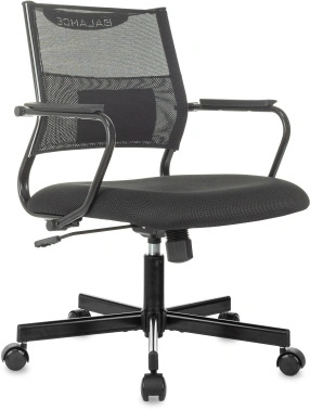 2094000 Кресло Бюрократ CH Balance-Low черный Elastic-102 TW-11 сетка/ткань низкая спинка крестовина металл черный