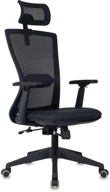 2142864 Кресло эргономичное Бюрократ MC-811S-H черный Elastic-102 сетка/ткань с подголовником крестовина пластик