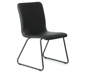 Кресло Kingstyle 120 Piza Black без подлокотников, черная экокожа
