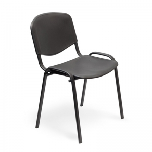 573676 Стул офисный Easy Chair Изо черный (пластик, металл черный)