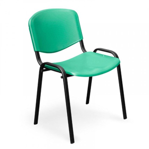 573681 Стул офисный Easy Chair Изо зеленый (пластик, металл черный)