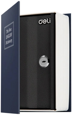2075130 Сейф-книга Deli ET640 180x115x55мм ключевой