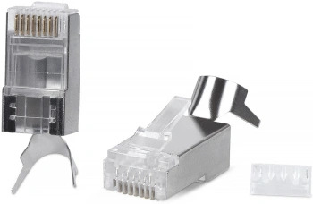 2133794 Коннектор Cabeus (8P8C-SH-C6(1.35)-TWP) UTP кат.6 RJ45 серебристый