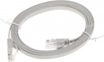 2030870 Патч-корд Buro Flat 10Гбит/с UTP 4 пары cat.5E Cu molded 2м серый RJ-45 (m)-RJ-45 (m) (BU-5E-FLAT-2M-G)