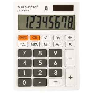 250512 ����������� ���������� BRAUBERG ULTRA-08-WT, ���������� (154�115 ��), 8 ��������, ������� �������, �����