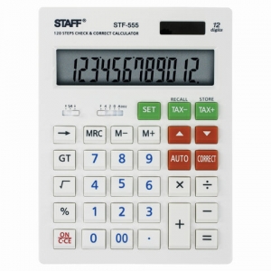250305 ����������� ���������� STAFF STF-555-WHITE (205�154 ��), CORRECT, TAX, 12 ��������, ������� �������