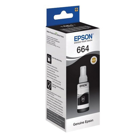 360972  EPSON 664 (T6641)   Epson L100/L110/L200/L210/L300/L456/L550, , 