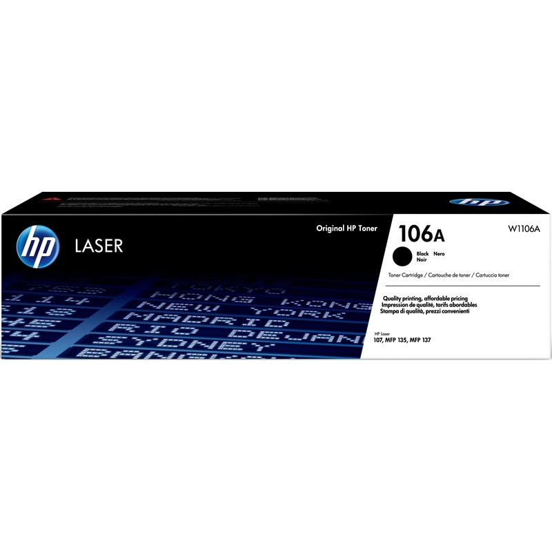 1064207 Картридж лазерный HP 106A W1106A черный оригинальный