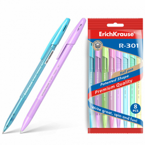 58711 ����� ��������� ErichKrause R-301 Spring/ Pastel Stick 0.7, 8 ������ �������, ���� ������ �����, (8 ��., � ������)