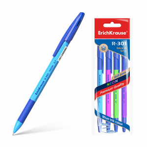 42023 ����� ��������� ErichKrause R-301 Neon Stick&Grip 0.7, ���� ������ ����� (� ������ �� 4 ��.)