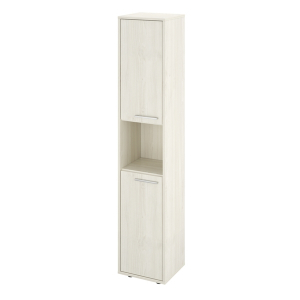 КЦ34 Колонка 1 открытая полка 371х338х1845 (КЦ15+КЦ17*2), скандинавское дерево белое