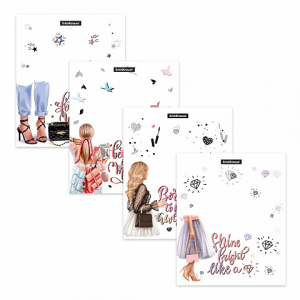 55188 ����� ����������� ������� ErichKrause Fashion Girls ��� �������� � ���������, 212�347��, 80 ���, ������� (����� 12 ��.)