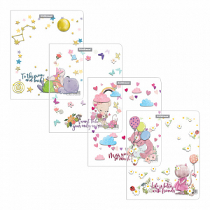 55404 ����� ����������� ������� ErichKrause Cute Animals ��� �������� � ���������, 212�347��, 80 ���, ������� (����� 12 ��.)