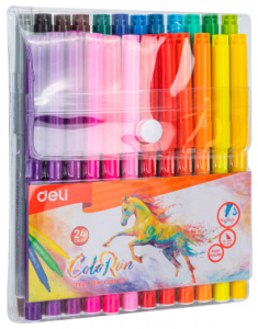 1027265 ���������� Deli EC10023 ColoRun ������������� 24 ����� ����� � ������������