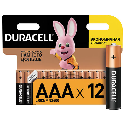 451362   12 , DURACELL Basic, AAA (LR03, 24), , , 