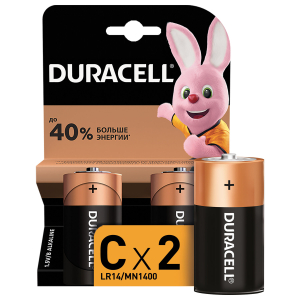 450428 ��������� �������� 2 ��., DURACELL Basic ��������, � (LR14, 14�), �����������, �������