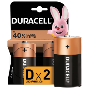 450401 ��������� �������� 2 ��., DURACELL Basic ��������, D (LR20, 13�), �����������, �������