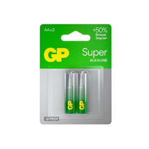 456683 ��������� �������� 2 ��., GP Super G-Tech, AA (LR6, 15�), �����������, �����������, �������, 15A-2CR2