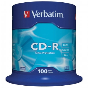 84123 V���� CD-R Verbatim 0,7 GB 52x (100 ���� � ��������)
