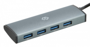 1088649 ������������ USB-C Digma HUB-4U3.0-UC-G 4����. �����