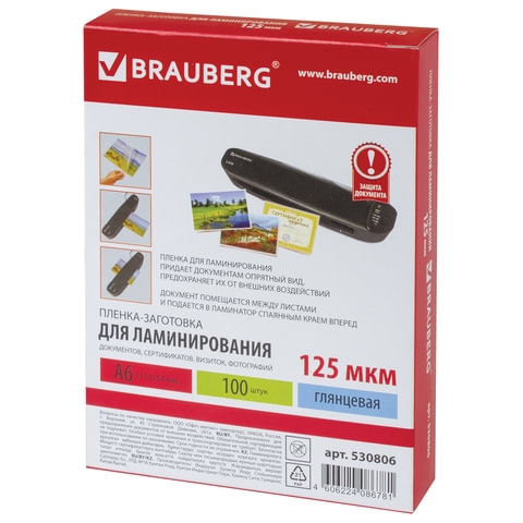 530806 -    , 6,  100 ., 125 , BRAUBERG, 530806