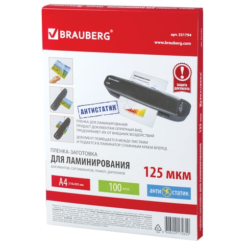 531794 -   , 4,  100 ., 125 , BRAUBERG, 531794