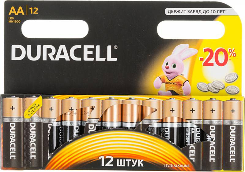 558999  Duracell Basic LR6-12BL MN1500 AA (12)