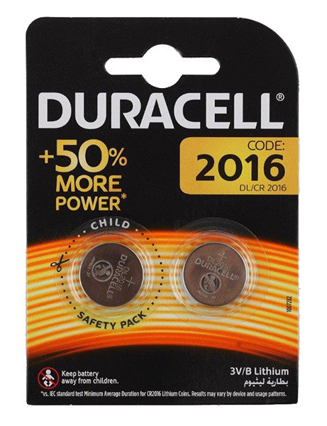 1106748  Duracell DL/CR2016 CR2016 (2)