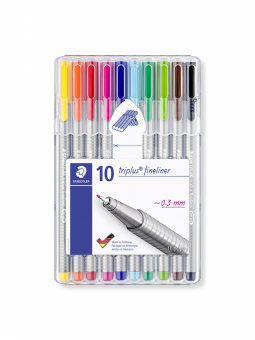 334SB10   Staedtler Triplus Fineliner, 0.3 , 10 ,  